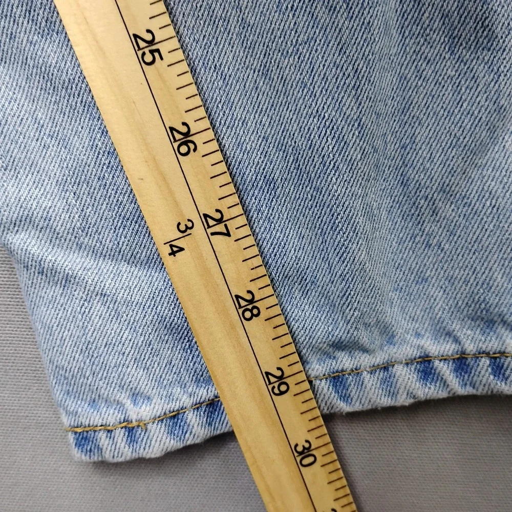 Levis 550 Relaxed Fit Jeans Mens 36x30 Light Wash Blue Denim Y2K